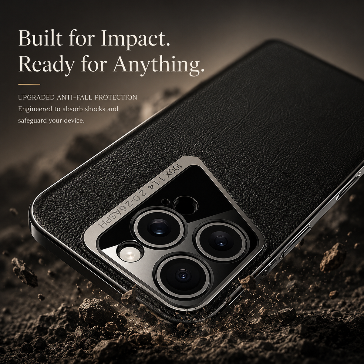 Premium iPhone Case Vegan Leather Hard Back Camera Lens Protection Anti Scratch Anti Fingerprint Slim Minimalist Protective Cover Elegant Design