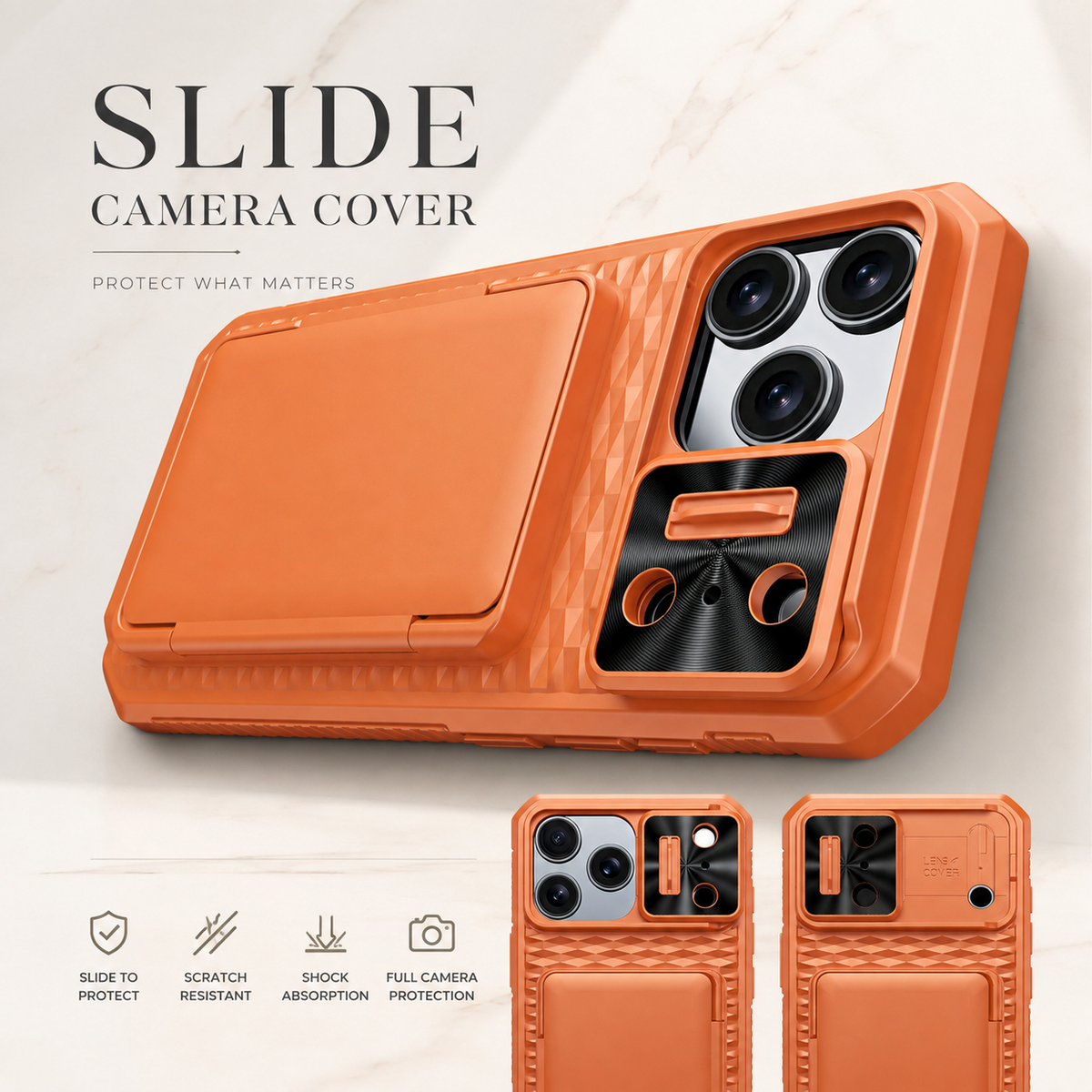 Premium iPhone Case Wallet Card Holder Camera Cover Kickstand Shockproof Full Body Protective Cover Anti Scratch Non Slip Tough Storage Lanyard Case
