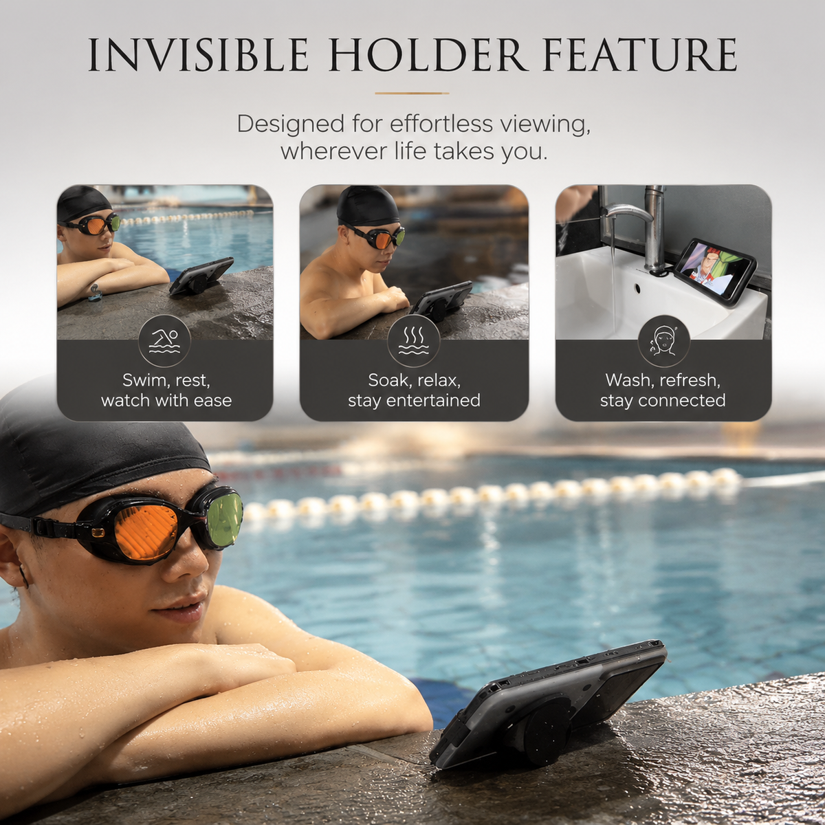 Premium iPhone Case Waterproof IP68 Shockproof Full Body Protective Cover Vacuum Seal Touchscreen Access Dustproof Outdoor Underwater Protection Durable