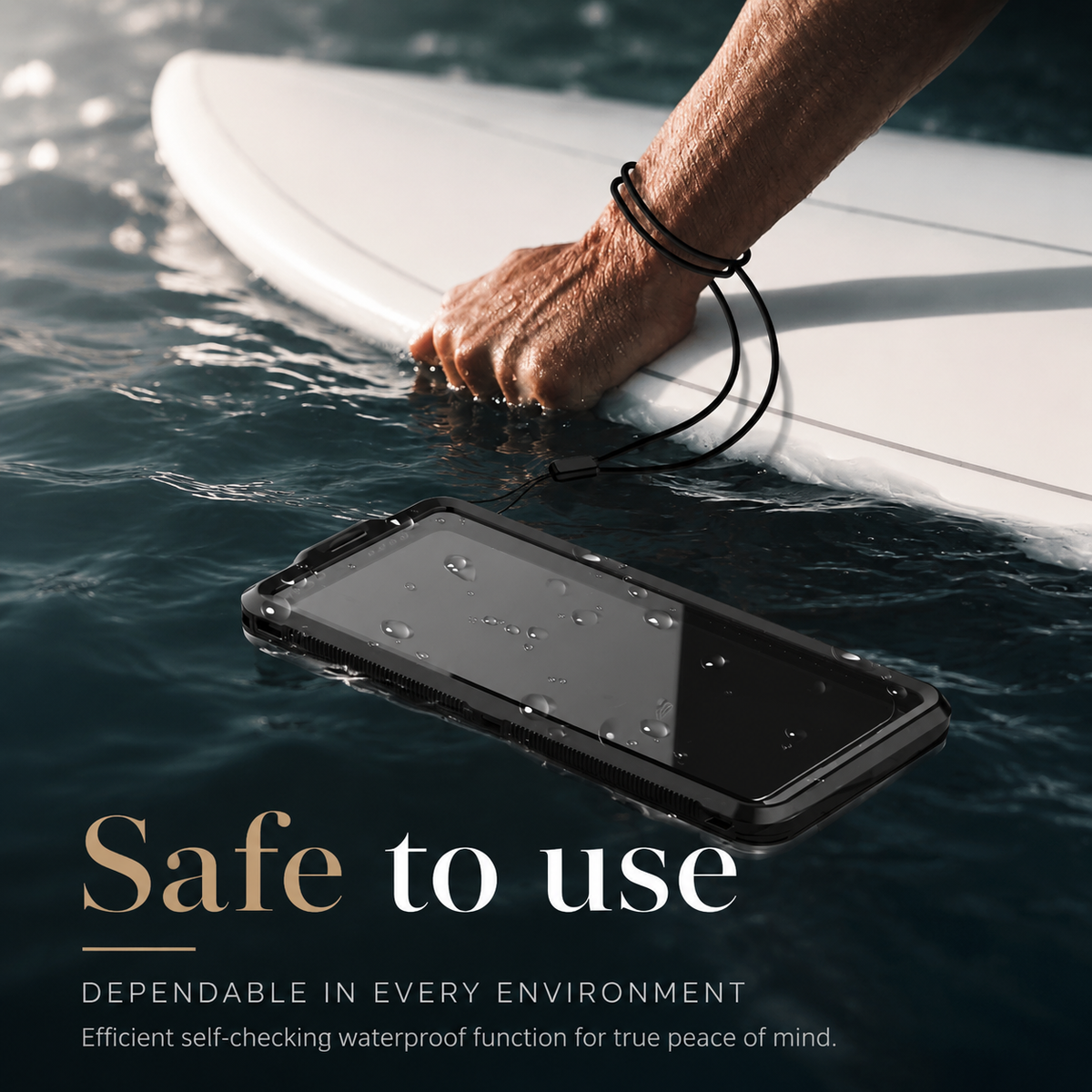 Premium iPhone Case Waterproof IP68 Shockproof Full Body Protective Cover Vacuum Seal Touchscreen Access Dustproof Outdoor Underwater Protection Durable