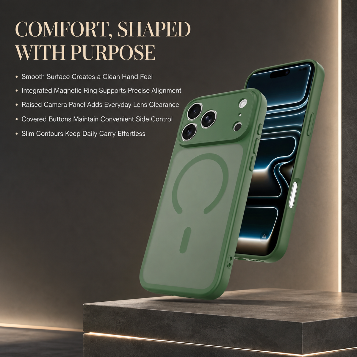 Premium iPhone Case Wireless Charging 5G Compatible Shockproof Slim Lightweight Anti Scratch Non Slip Durable Full Protective Hard Back Phone Cover Case