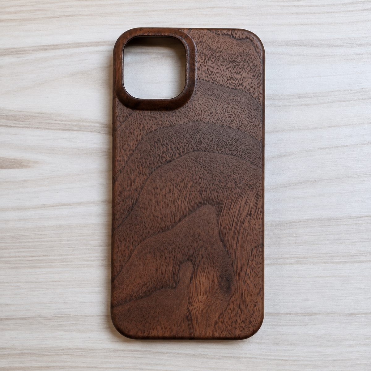 Premium iPhone Case Wooden Natural Wood Walnut Ebony Bamboo Rosewood Protective Cover Dustproof Hard Shell Shockproof Scratch Resistant Slim Lightweight