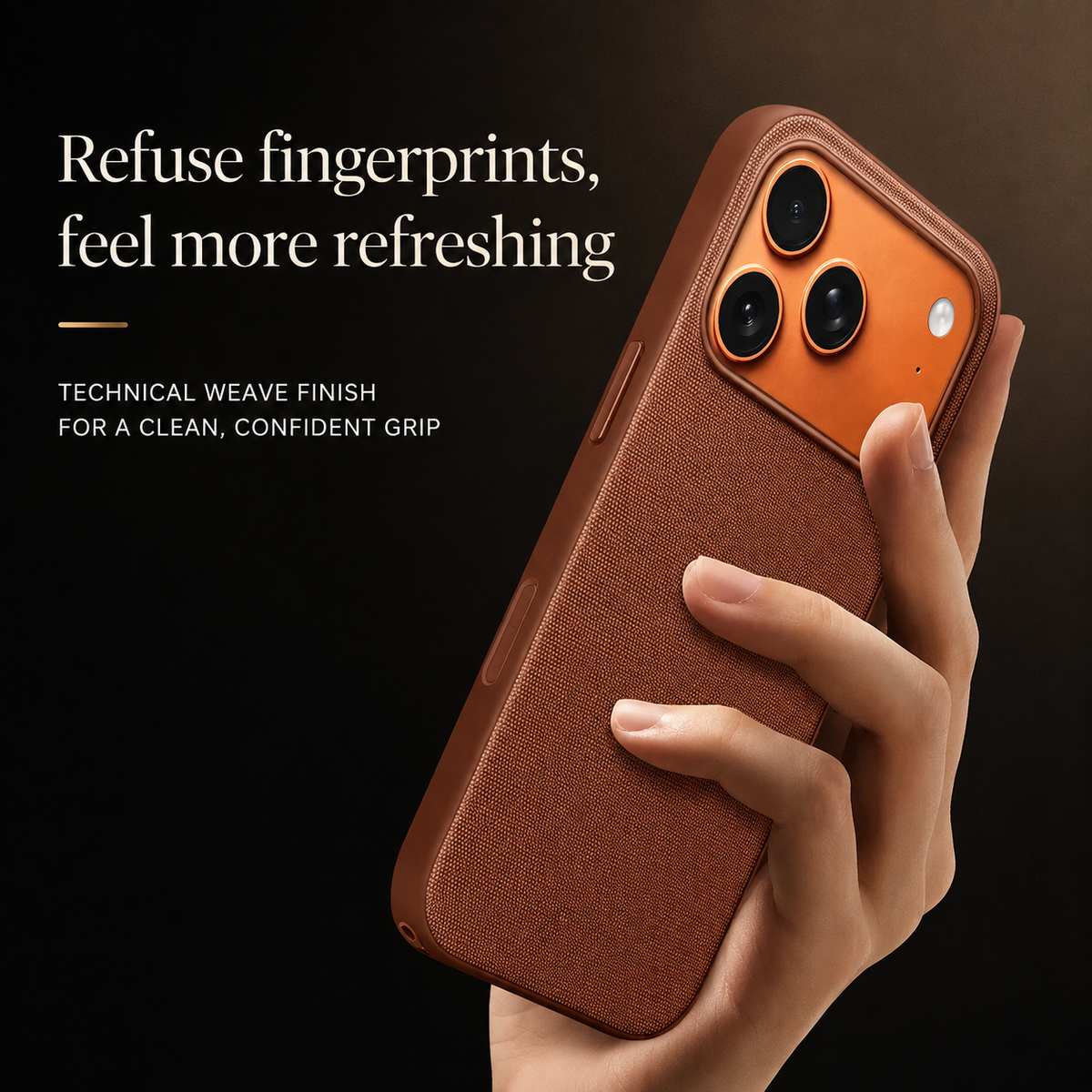 Premium iPhone Case Woven MagSafe Compatible Strong Magnetic Wireless Charging Anti Fingerprint Non Slip Waterproof Fabric Shock Slim Protective Cover
