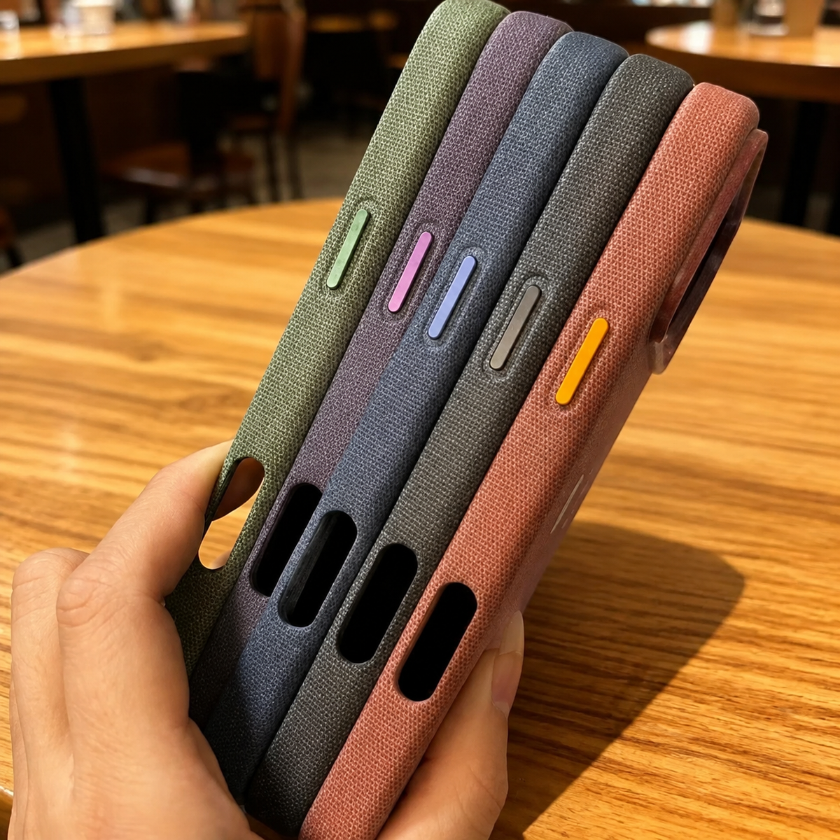 Premium iPhone Case Woven MagSafe Compatible Strong Magnetic Wireless Charging Anti Fingerprint Non Slip Waterproof Fabric Shock Slim Protective Cover