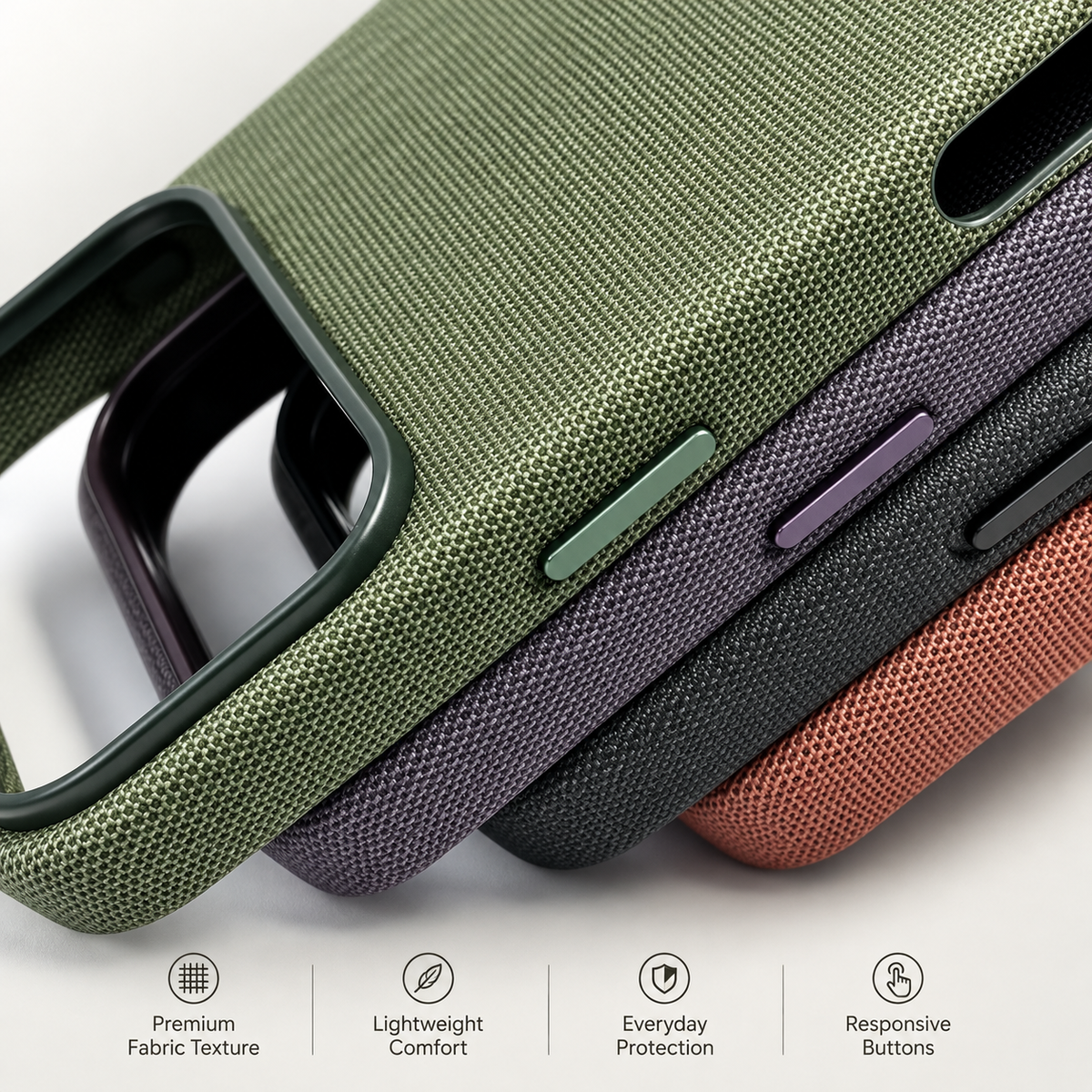 Premium iPhone Case Woven MagSafe Compatible Strong Magnetic Wireless Charging Anti Fingerprint Non Slip Waterproof Fabric Shock Slim Protective Cover
