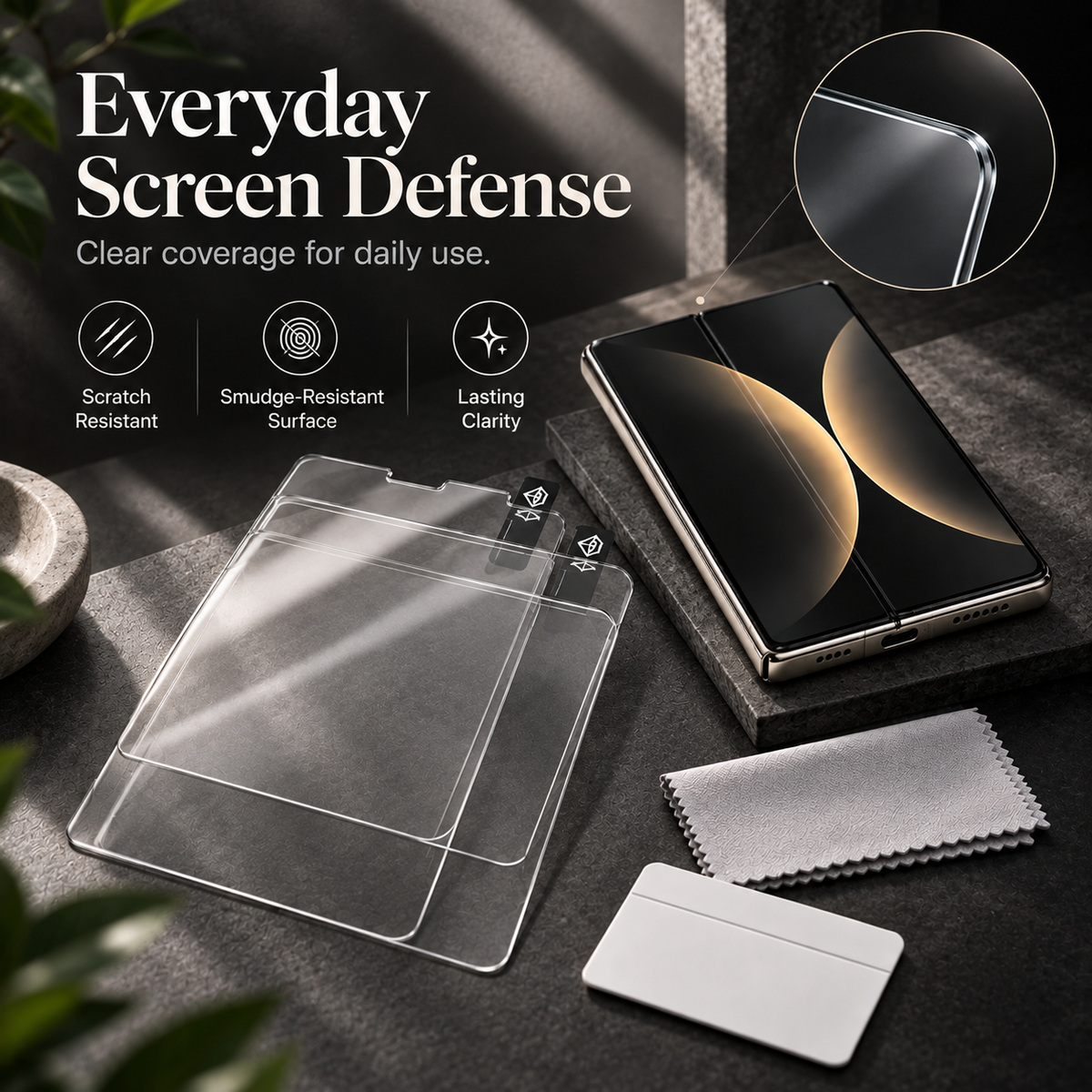 Premium iPhone Screen Protector 1-3PCS Ultra Clear 3D Tempered Glass 9H HD Scratch Proof Slim Durable Full Coverage Protective Glass Film Screen Guard Set
