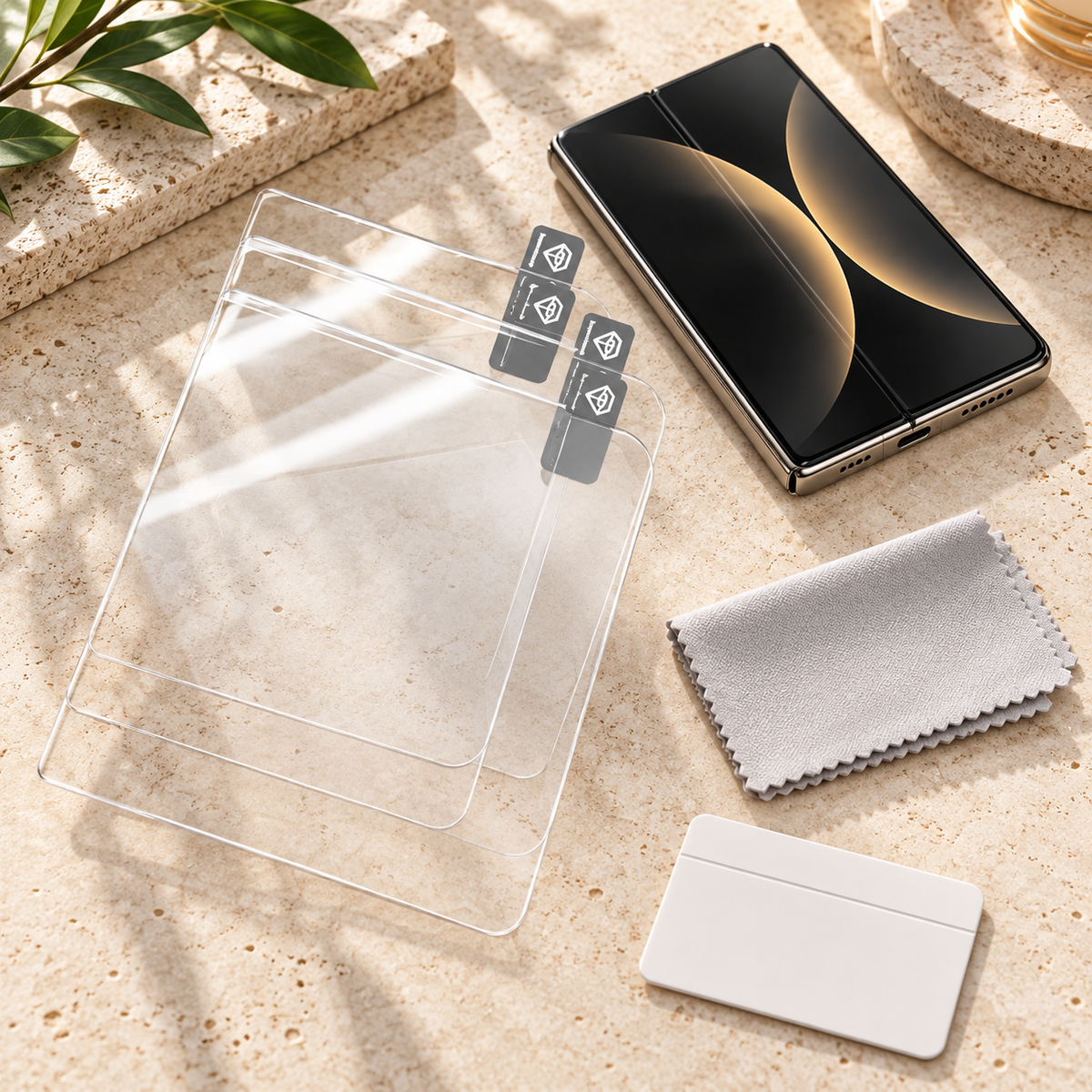 Premium iPhone Screen Protector 1-3PCS Ultra Clear 3D Tempered Glass 9H HD Scratch Proof Slim Durable Full Coverage Protective Glass Film Screen Guard Set