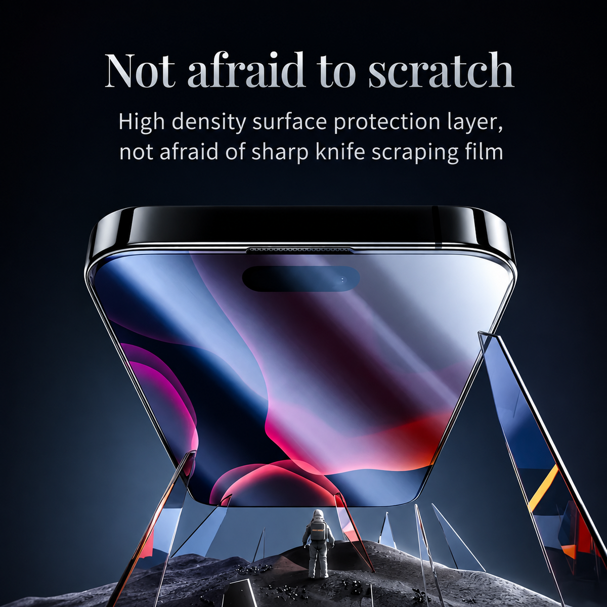 Premium iPhone Screen Protector Tempered Glass HD Clear Anti Fingerprint Scratch Resistant Bubble Free Shatterproof Ultra Thin Case Friendly Fit Clear