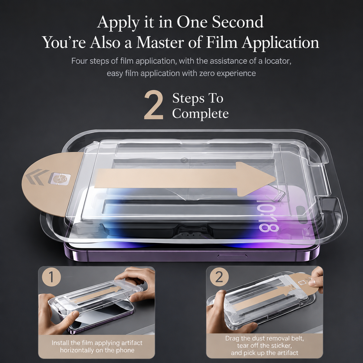 Premium iPhone Screen Protector Tempered Glass HD Clear Anti Fingerprint Scratch Resistant Bubble Free Shatterproof Ultra Thin Case Friendly Fit Clear