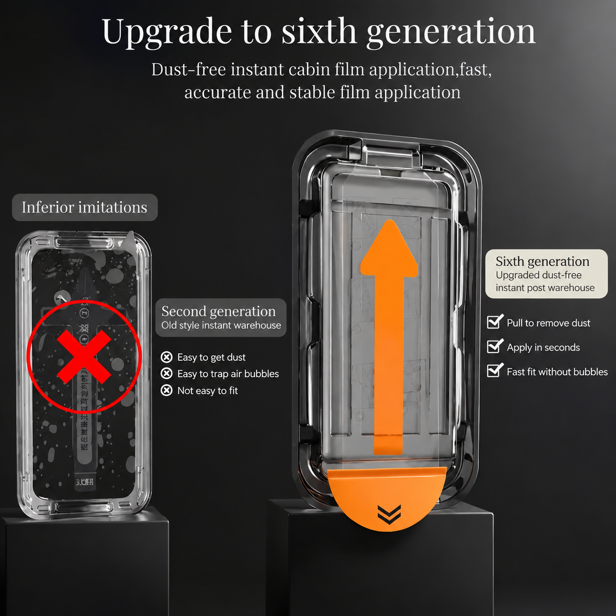 Premium iPhone Screen Protector Tempered Glass HD Clear Anti Fingerprint Scratch Resistant Bubble Free Shatterproof Ultra Thin Case Friendly Fit Clear