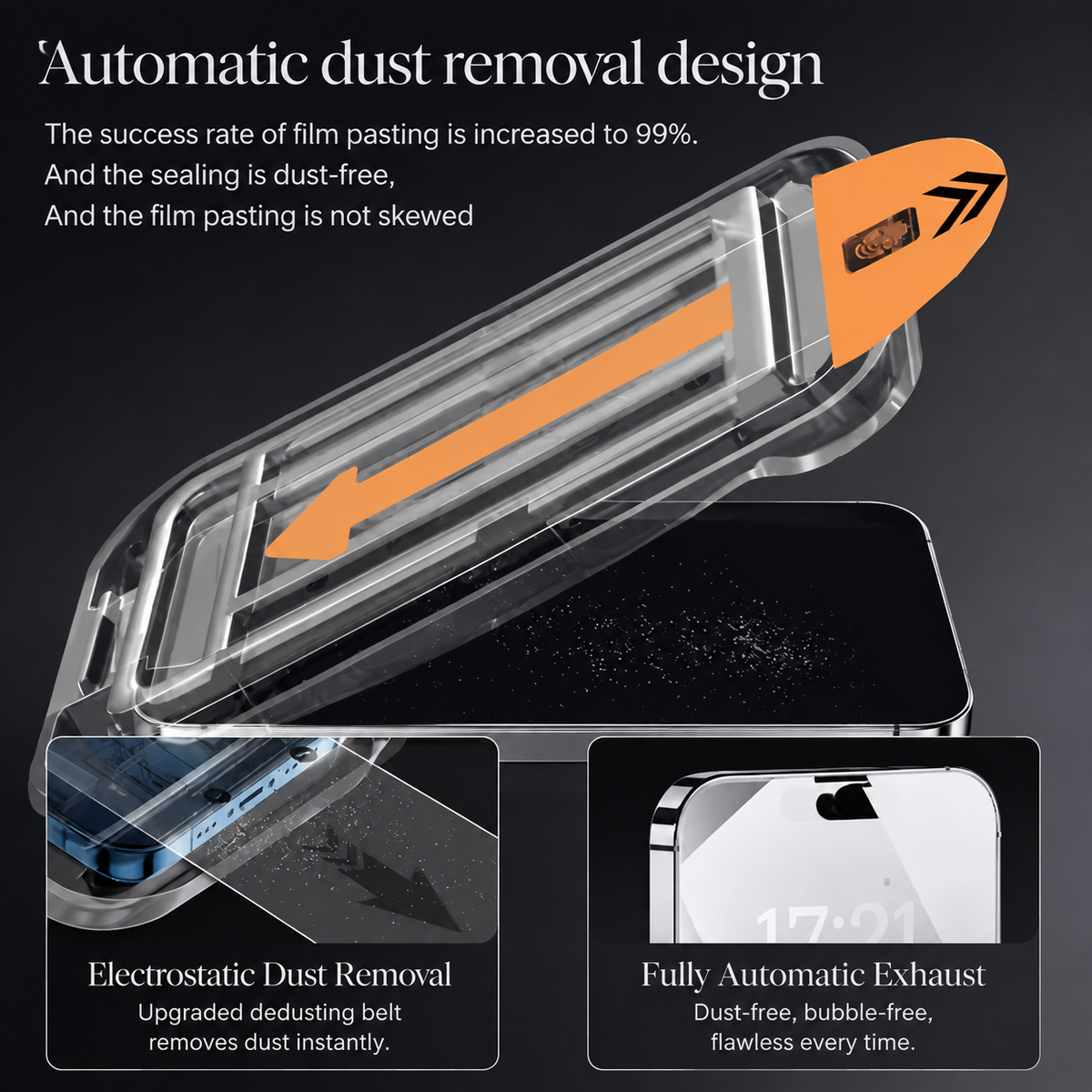 Premium iPhone Screen Protector Tempered Glass HD Clear Anti Fingerprint Scratch Resistant Bubble Free Shatterproof Ultra Thin Case Friendly Fit Clear