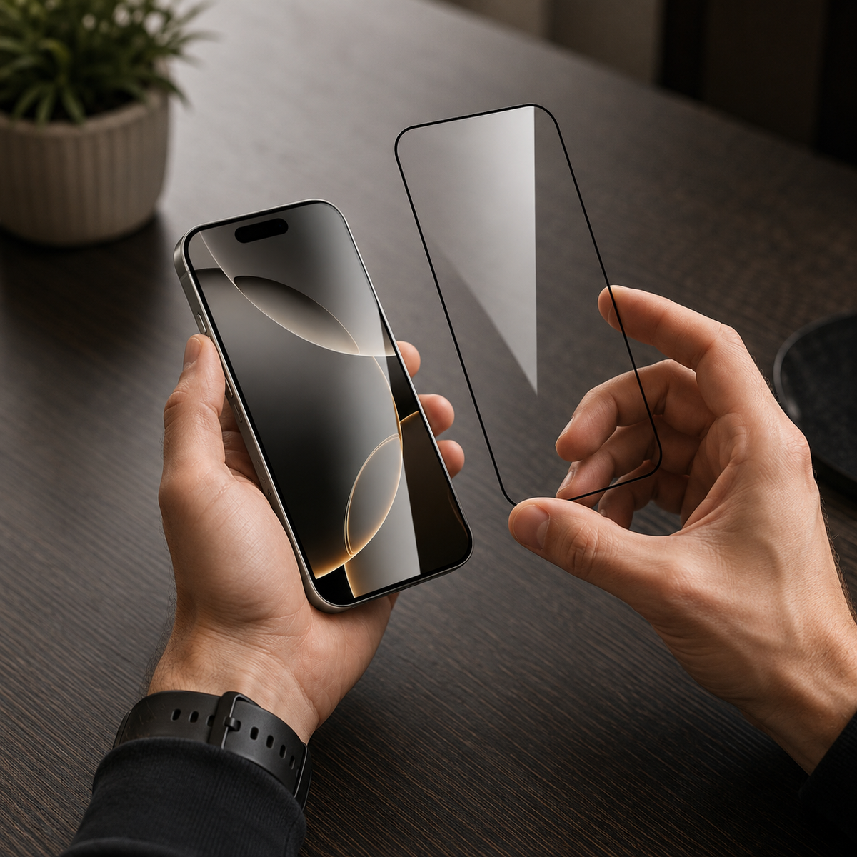 Premium iPhone Screen Protector Tempered Glass HD Clear Anti Fingerprint Scratch Resistant Bubble Free Shatterproof Ultra Thin Case Friendly Fit Clear