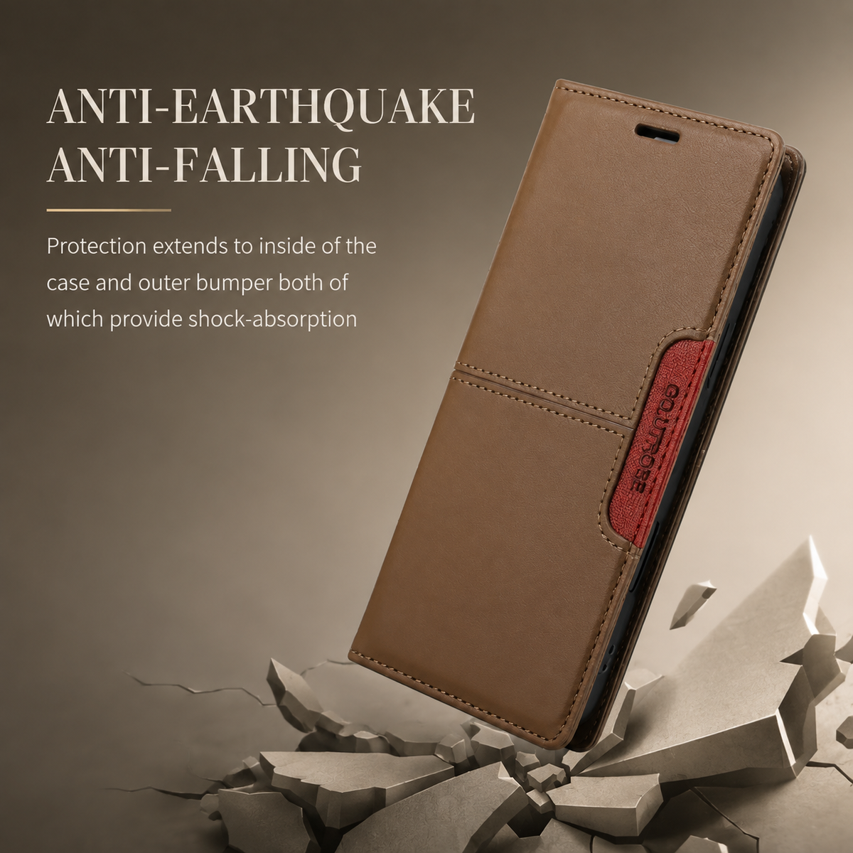 Premium iPhone Wallet Cover Leather RFID Blocking Magnetic Card Holder Shockproof Anti Scratch Anti Fingerprint Stand Full Cover Slim Protective Cover
