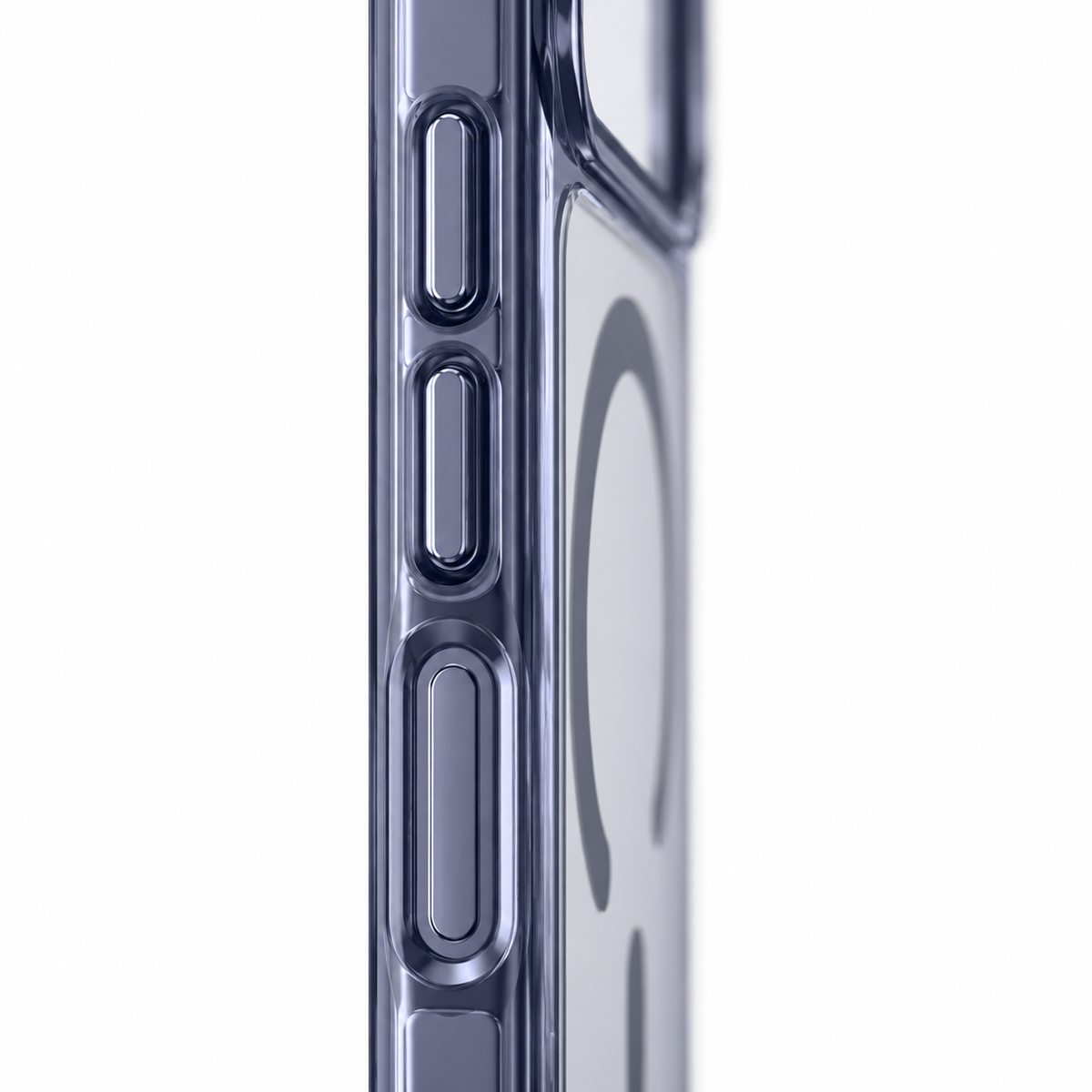 Clear Magnetic Case with Integrated Ring & Raised Camera Frame