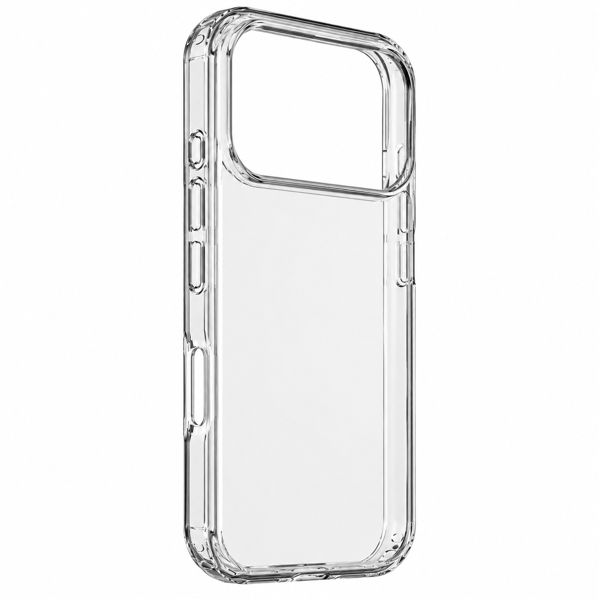 Crystal Clear Case with Shock-Absorbing Bumper Design