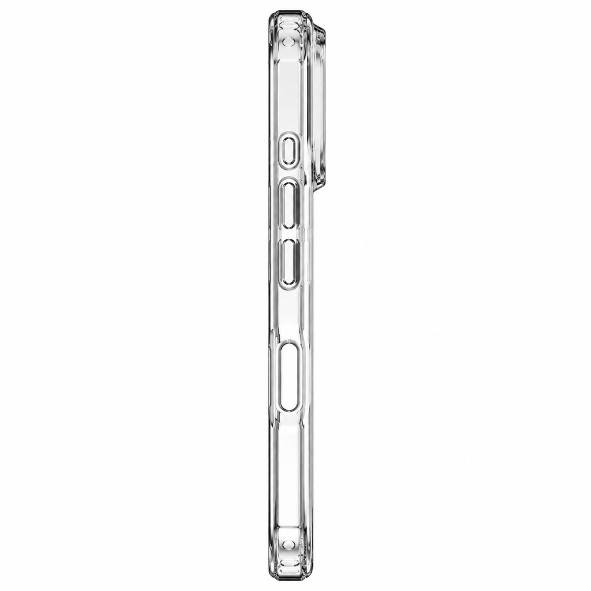 Crystal Clear Case with Shock-Absorbing Bumper Design
