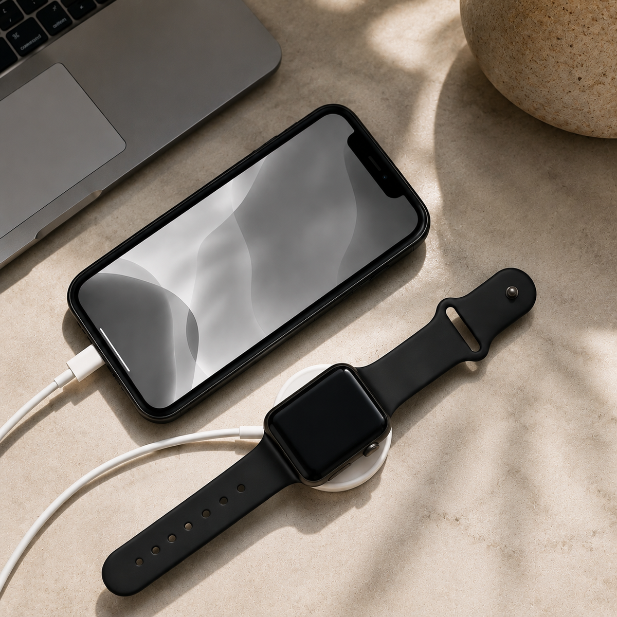 Premium 2-in-1 Magnetic Wireless Charger Cable USB-A Fast Charging Cord Strong Magnetic Alignment Smart Chip Protection Portable Charging Cable