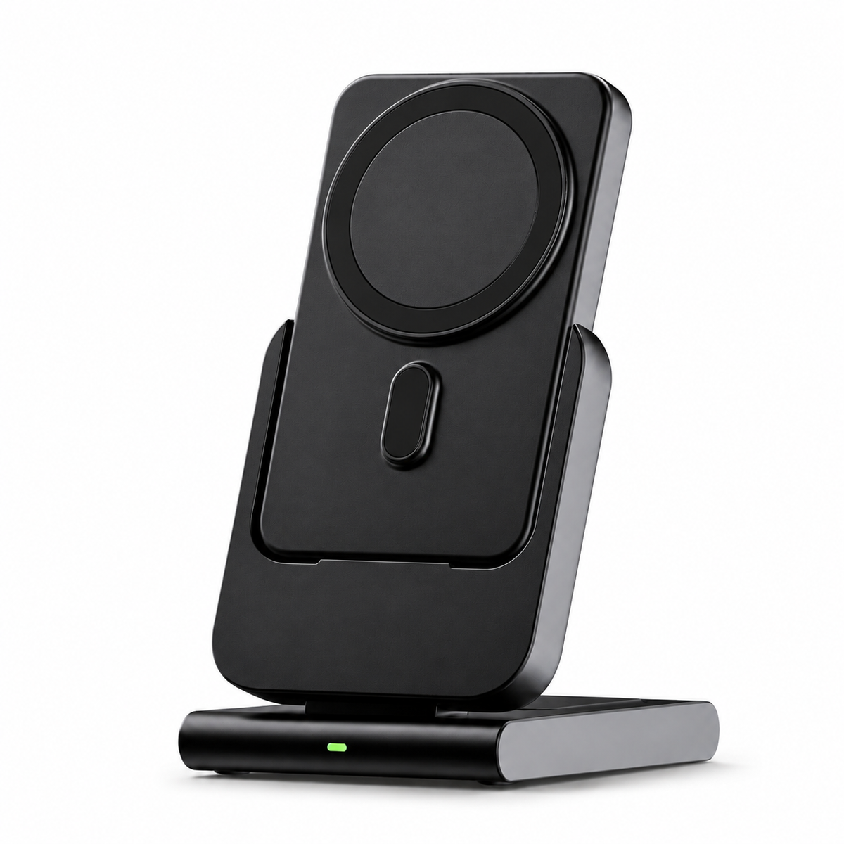 Premium 3-in-1 Magnetic Wireless Charging Station Qi Charger Portable Power Bank Foldable Charging Dock USB Type C Fast Charging Pad iPhone Compatible