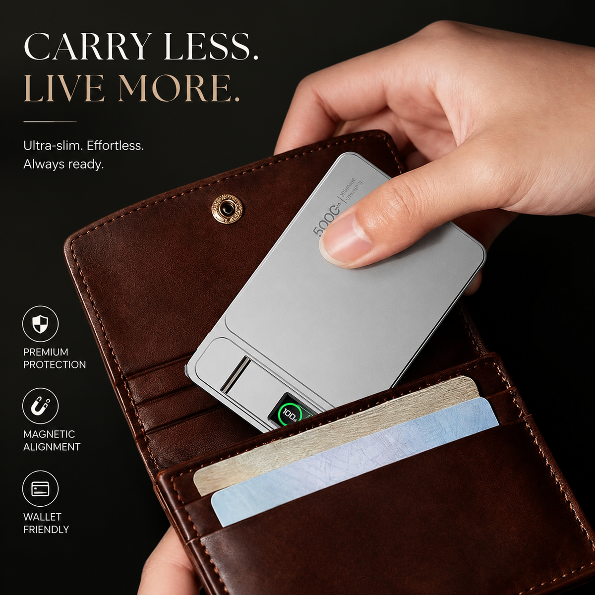 Premium 3-in-1 Magnetic Wireless Power Bank 20W Fast Charging Portable Battery Built-In Stand Digital Display Watch Charger Compatible with iPhone