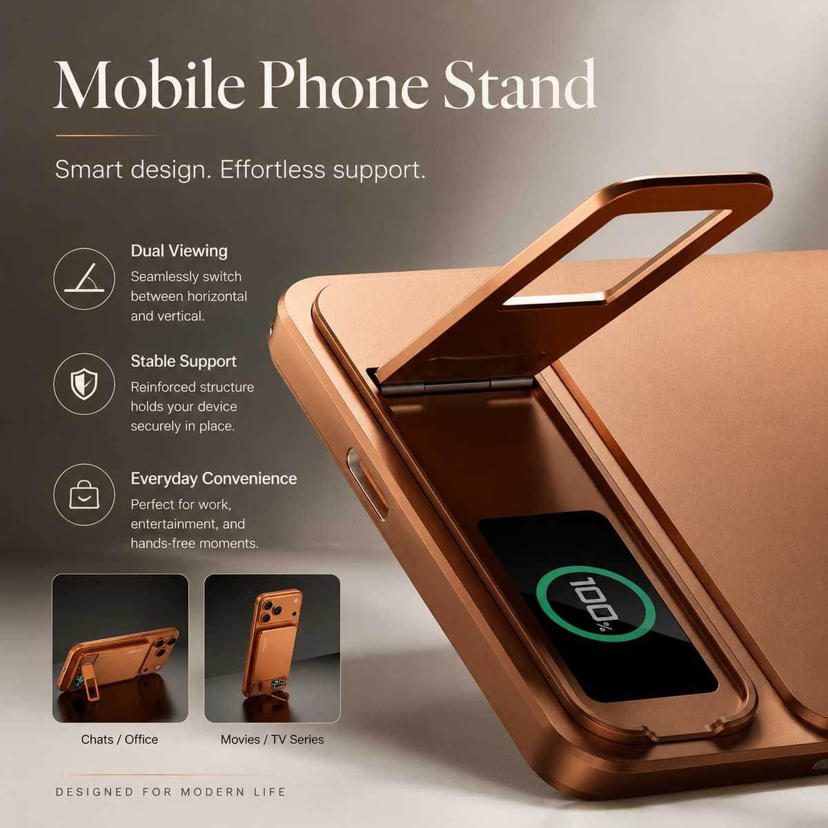 Premium 3-in-1 Magnetic Wireless Power Bank 20W Fast Charging Portable Battery Built-In Stand Digital Display Watch Charger Compatible with iPhone