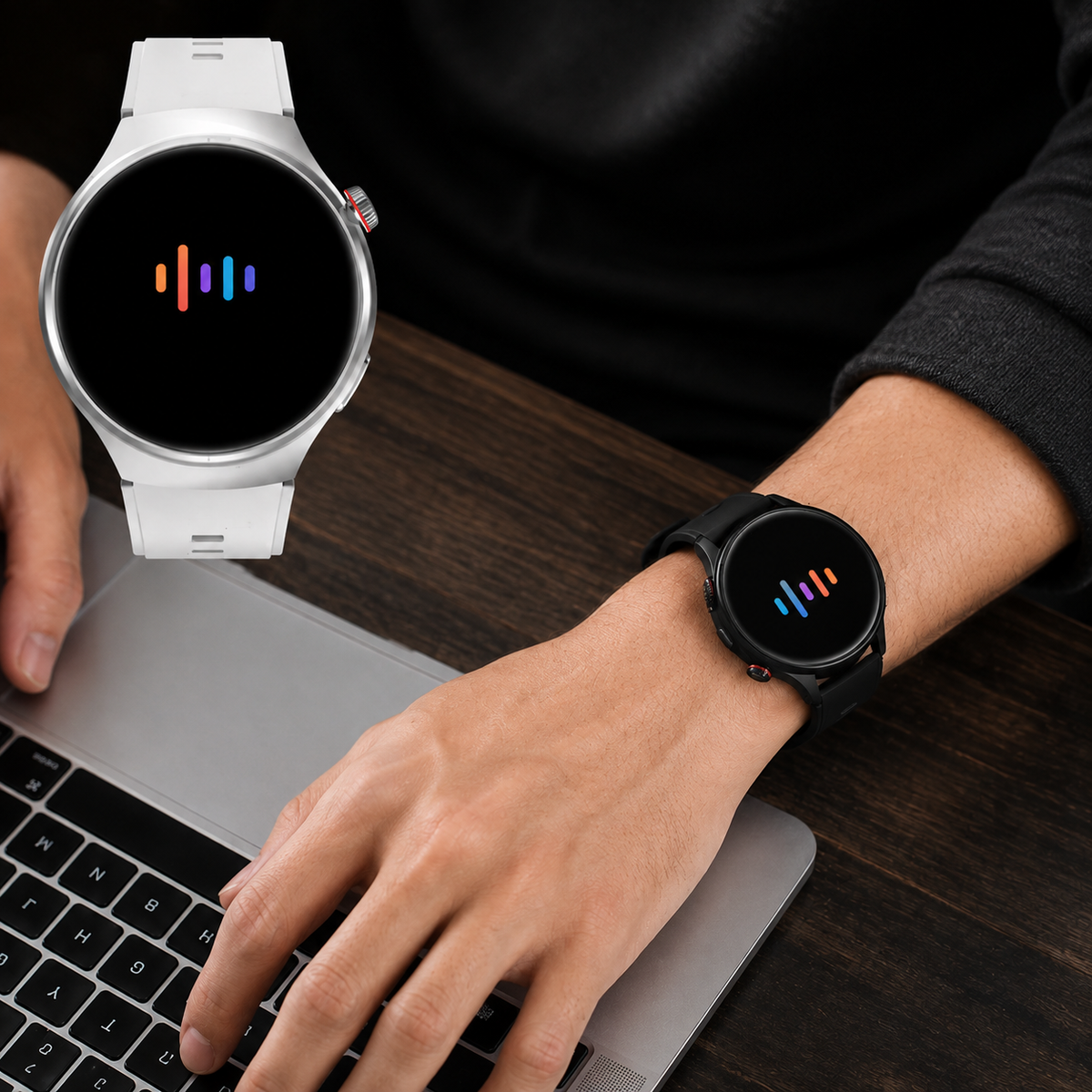 Premium AMOLED GPS Smart Watch 1.46 Inch HD Display Bluetooth Calling Fitness Tracker Heart Rate Sleep Monitor Wireless Charging NFC Sports Smartwatch iPhone