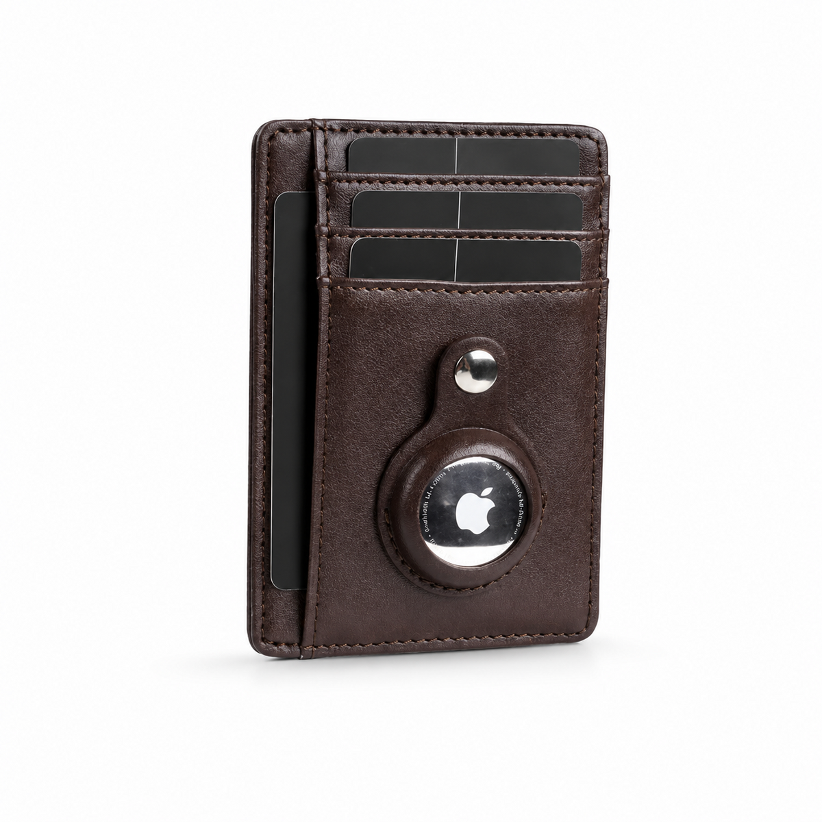 Premium AirTag Wallet Leather Card Holder RFID Blocking Slim Wallet Card Case Cash Coin Holder Scratch Resistant Compact Everyday Carry