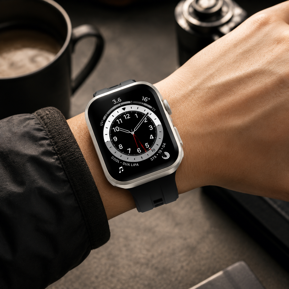 Premium Apple Watch Tempered Glass Case Full Coverage Screen Protector Shock Resistant Scratch Resistant Slim Snap On Protective Cover Touch Sensitive