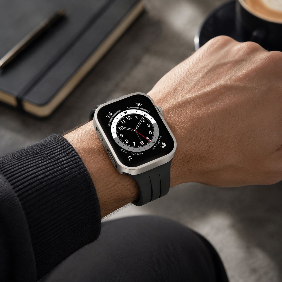 Premium Apple Watch Tempered Glass Case Full Coverage Screen Protector Shock Resistant Scratch Resistant Slim Snap On Protective Cover Touch Sensitive
