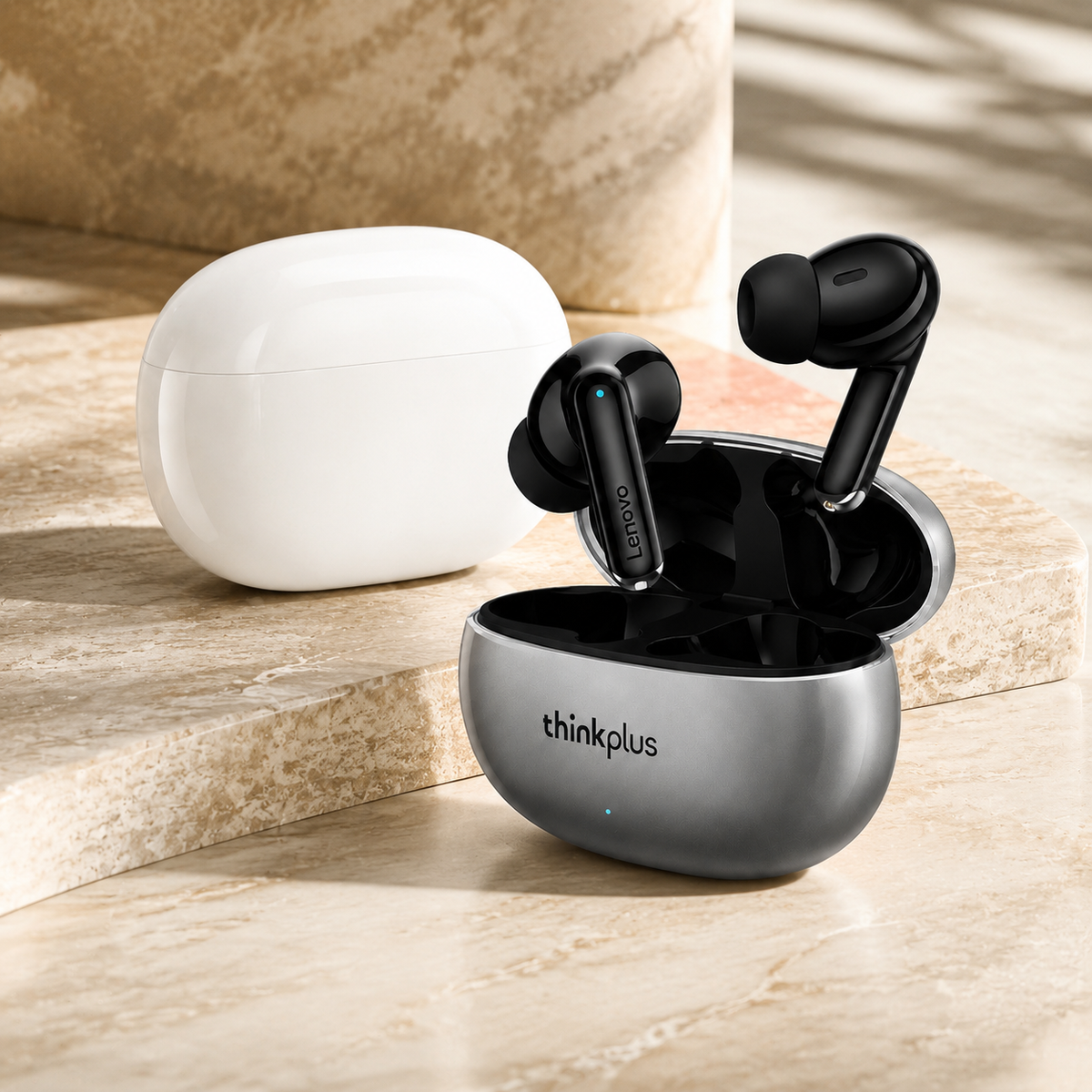 Premium Bluetooth 5.3 Wireless Earbuds Stereo In-Ear Headphones Microphone Secure Sports Fit Low Latency Charging Case Portable Compatible with iPhone
