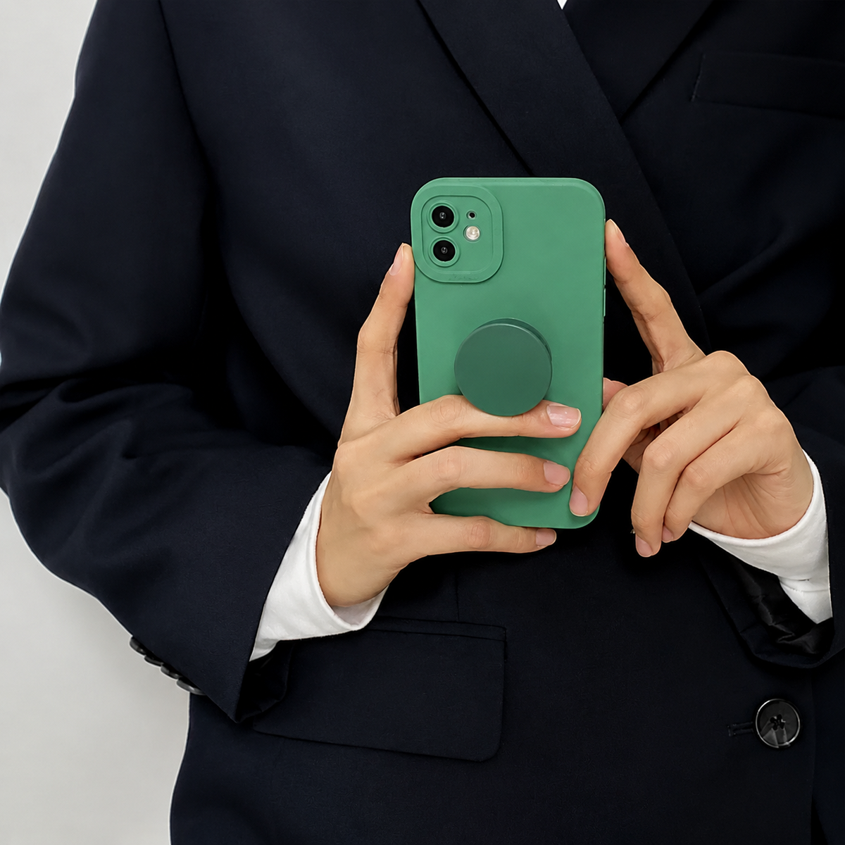 Premium Foldable Finger Ring Phone Holder Expandable Grip Stand Anti Slip Round Socket Mount Adjustable Kickstand Adhesive Smartphone Holder iPhone