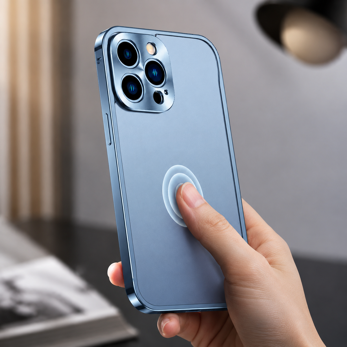 Premium Magnetic Aluminum iPhone Case MagSafe Compatible Shockproof Metal Frame 360° Camera Guard Raised Edges Wireless Charging Slim Military-Design