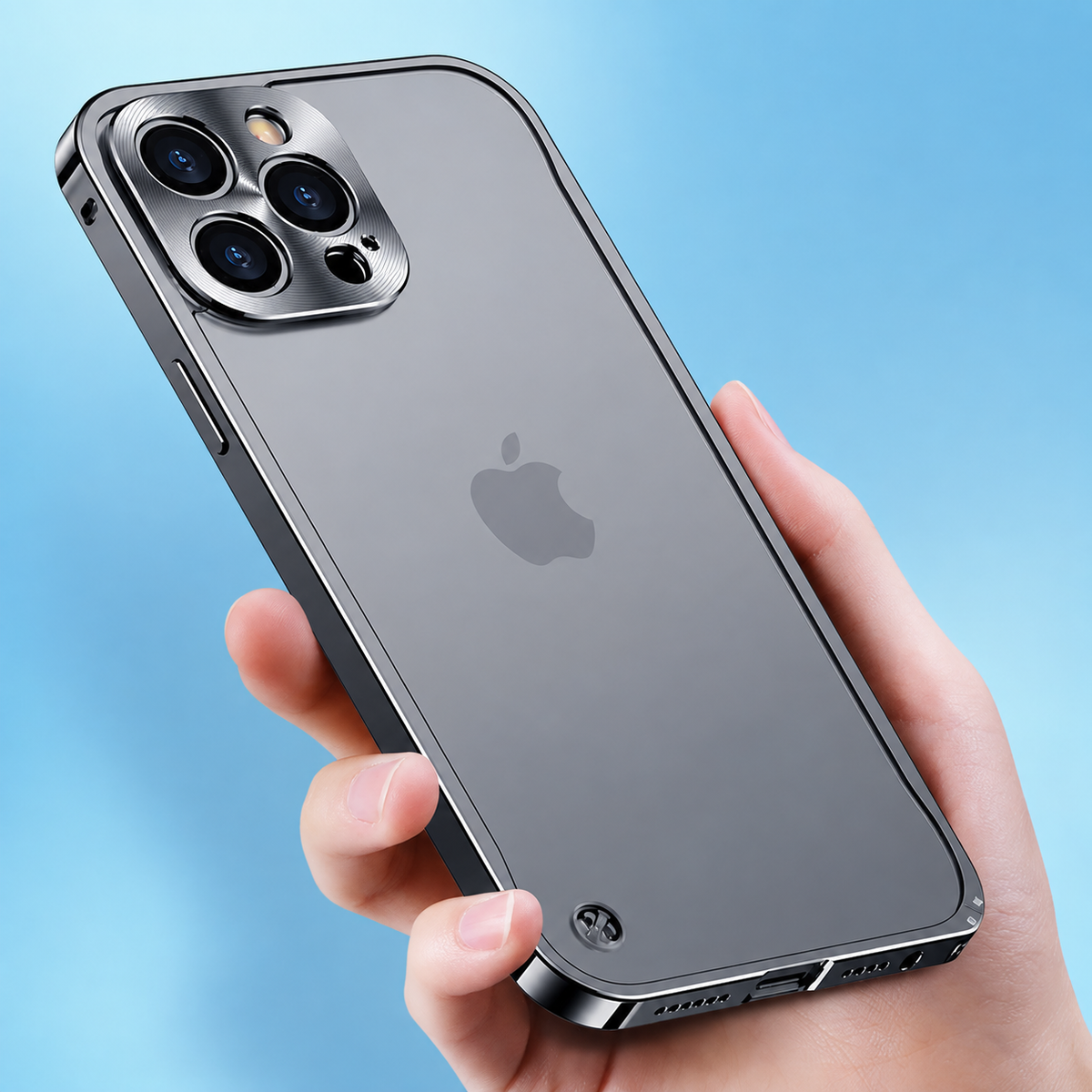 Premium Magnetic Aluminum iPhone Case MagSafe Compatible Shockproof Metal Frame 360° Camera Guard Raised Edges Wireless Charging Slim Military-Design