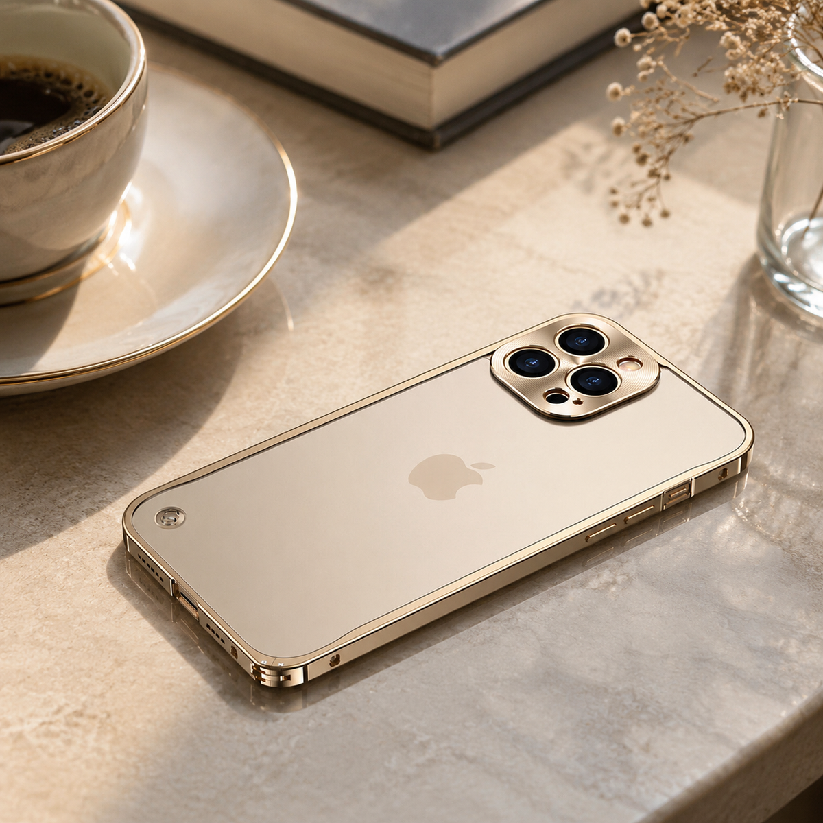 Premium Magnetic Aluminum iPhone Case MagSafe Compatible Shockproof Metal Frame 360° Camera Guard Raised Edges Wireless Charging Slim Military-Design