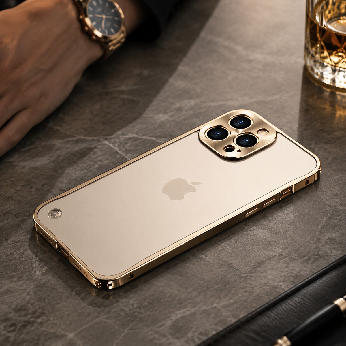Premium Magnetic Aluminum iPhone Case MagSafe Compatible Shockproof Metal Frame 360° Camera Guard Raised Edges Wireless Charging Slim Military-Design