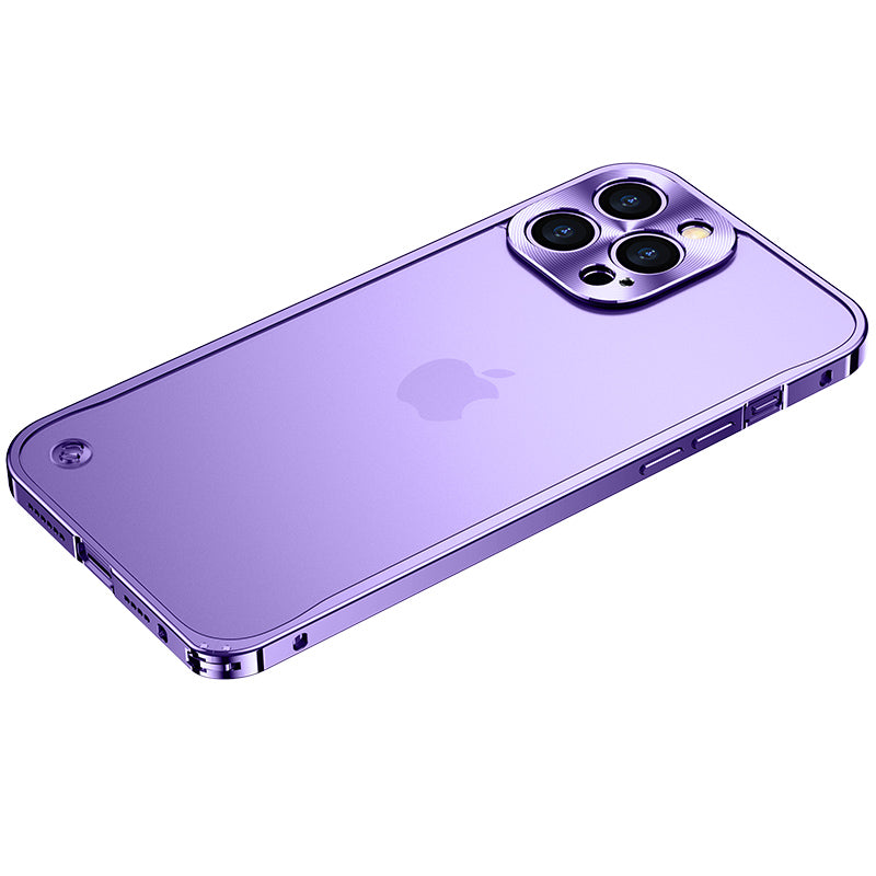 Premium Magnetic Aluminum iPhone Case MagSafe Compatible Shockproof Metal Frame 360° Camera Guard Raised Edges Wireless Charging Slim Military-Design
