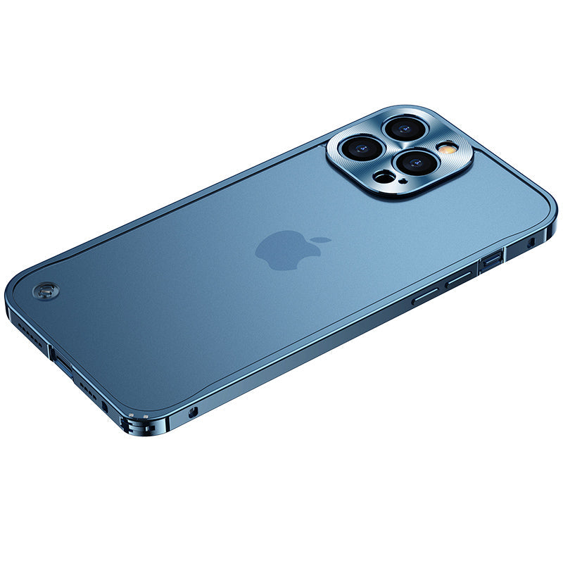 Premium Magnetic Aluminum iPhone Case MagSafe Compatible Shockproof Metal Frame 360° Camera Guard Raised Edges Wireless Charging Slim Military-Design