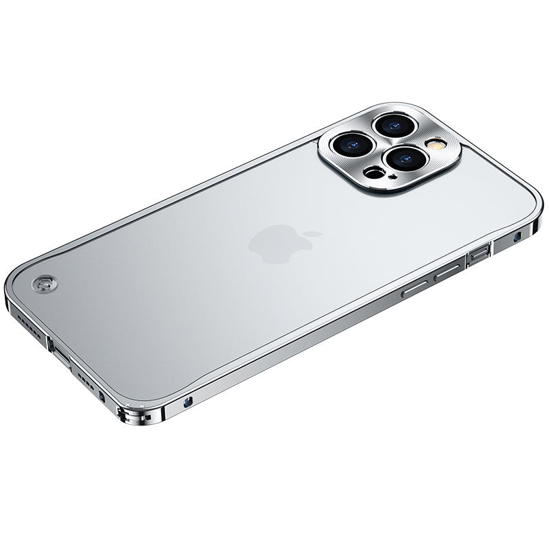 Premium Magnetic Aluminum iPhone Case MagSafe Compatible Shockproof Metal Frame 360° Camera Guard Raised Edges Wireless Charging Slim Military-Design