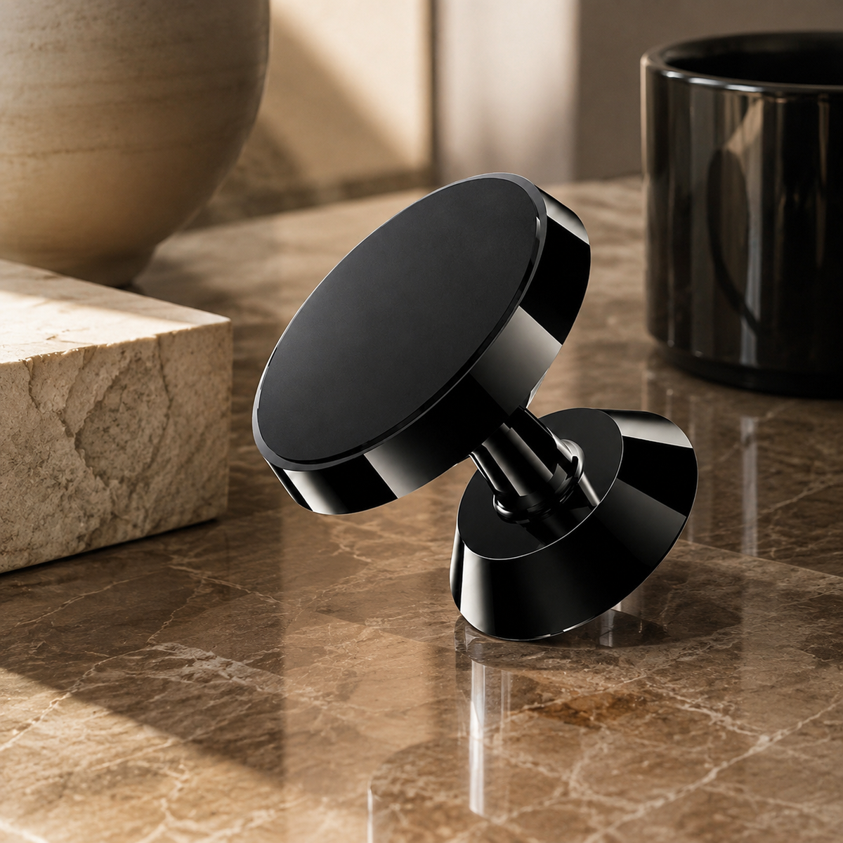 Premium Magnetic Car Phone Holder Strong Magnet Dashboard Air Vent Mount 360° Rotating GPS Navigation Hands-Free Phone Stand Compact Adjustable