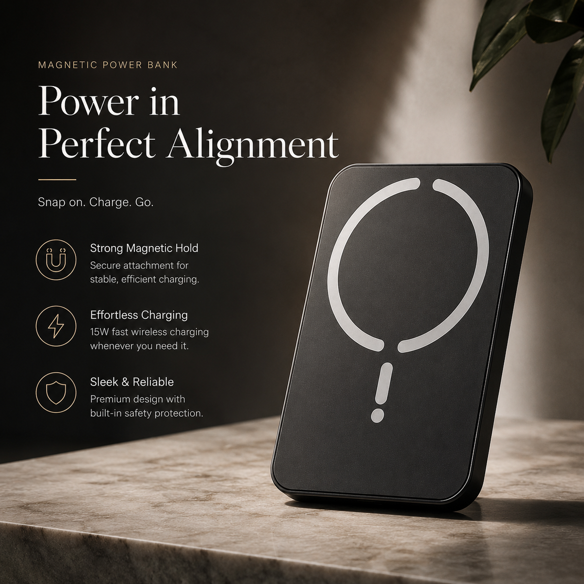 Premium Magnetic Car Wireless Charger Air Vent Phone Holder 100W Fast Charging MagSafe Compatible Wireless Charging Mount Stand Compatible with iPhone