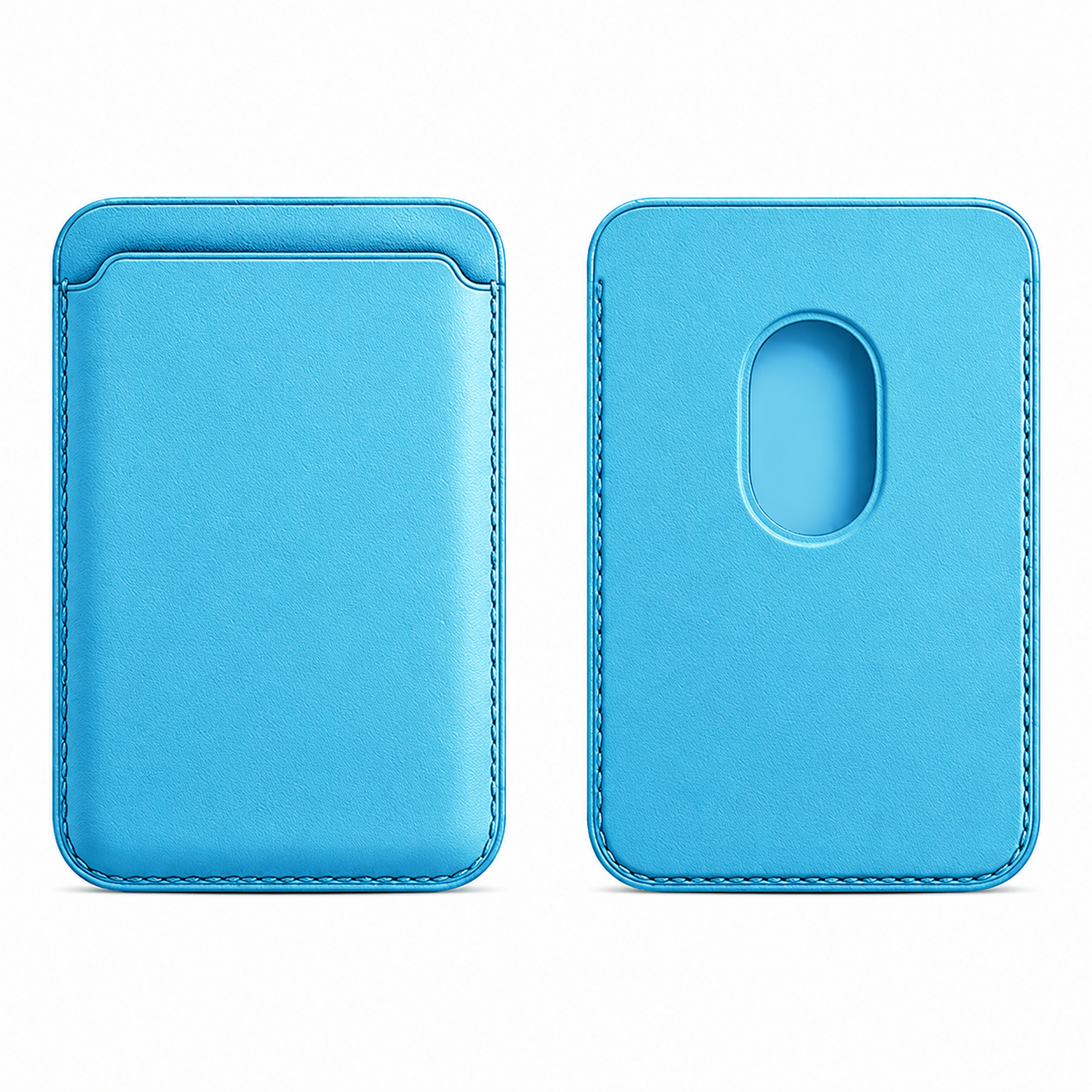 Premium Magnetic Leather Wallet MagSafe Card Holder RFID Blocking Slim Wallet Strong Magnetic Attachment Anti Scratch Leather Card Case iPhone