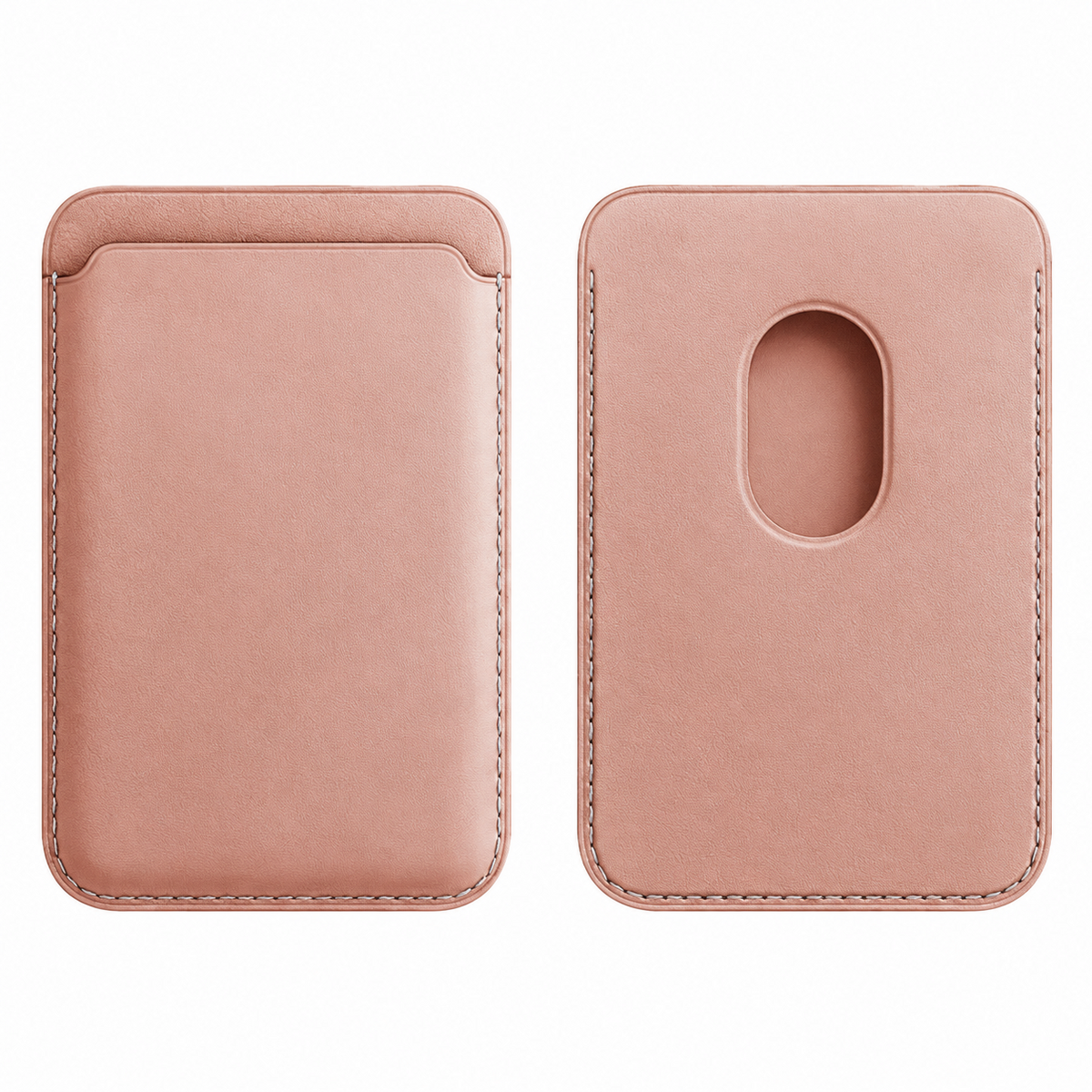 Premium Magnetic Leather Wallet MagSafe Card Holder RFID Blocking Slim Wallet Strong Magnetic Attachment Anti Scratch Leather Card Case iPhone