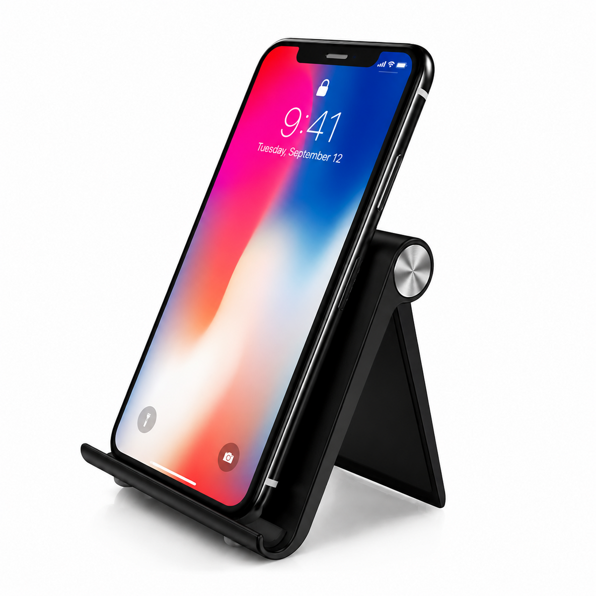 Premium Magnetic Phone Holder Stand Adjustable Foldable Desk Phone Stand Anti Slip Mobile Phone Holder Ergonomic Viewing Stand iPhone Compatible
