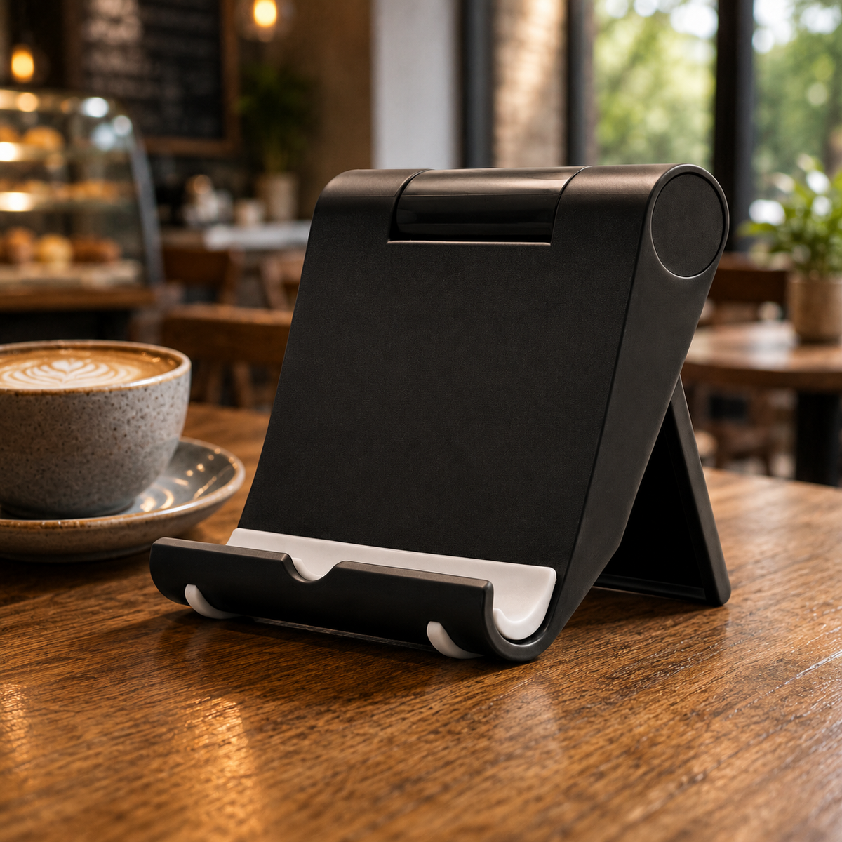 Premium Magnetic Phone Holder Stand Adjustable Foldable Desk Phone Stand Anti Slip Mobile Phone Holder Ergonomic Viewing Stand iPhone Compatible