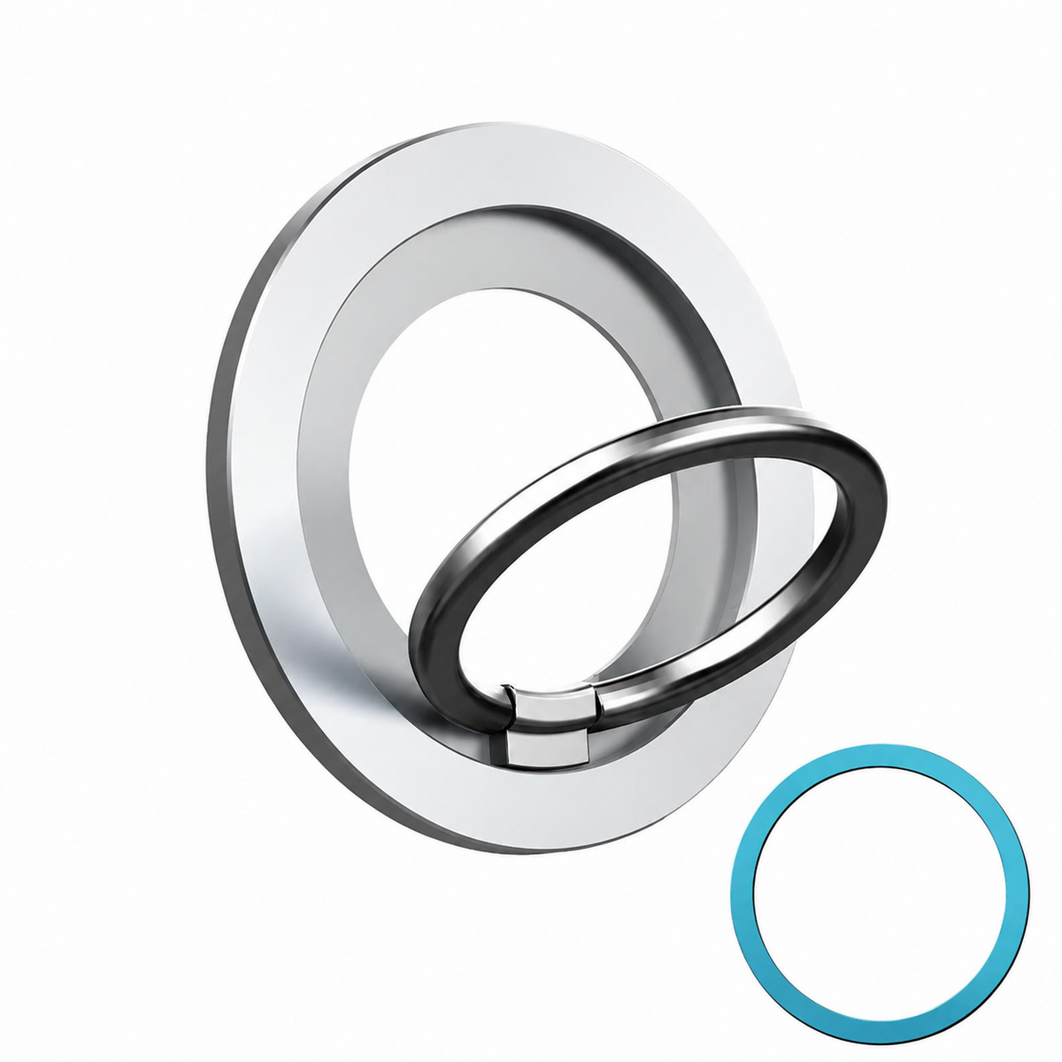 Premium Magnetic Phone Ring Holder MagSafe Phone Grip 360° Rotating Foldable Stand Detachable Magnetic Finger Holder Kickstand Slim iPhone Compatible
