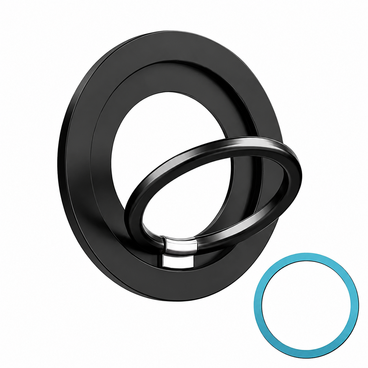Premium Magnetic Phone Ring Holder MagSafe Phone Grip 360° Rotating Foldable Stand Detachable Magnetic Finger Holder Kickstand Slim iPhone Compatible