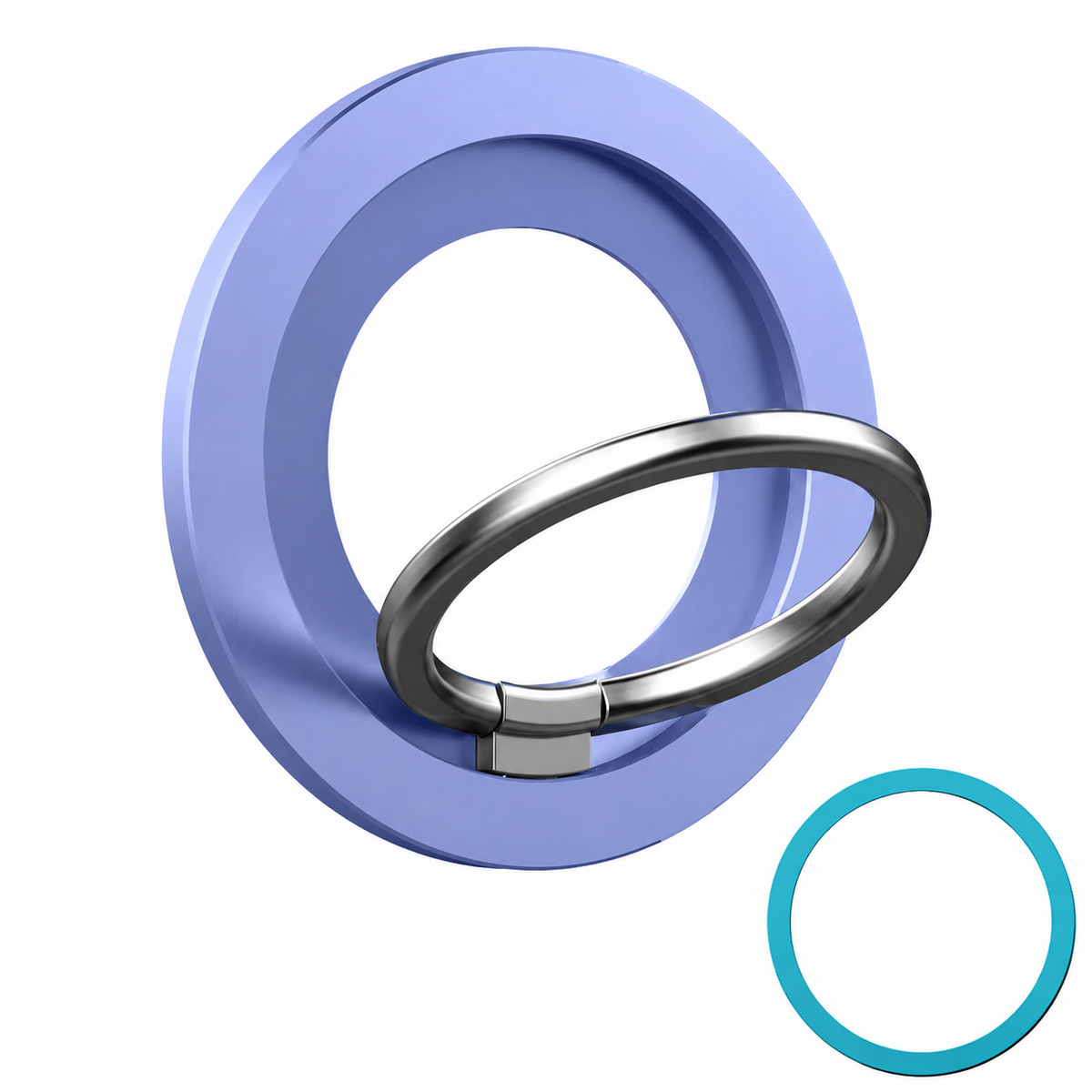 Premium Magnetic Phone Ring Holder MagSafe Phone Grip 360° Rotating Foldable Stand Detachable Magnetic Finger Holder Kickstand Slim iPhone Compatible