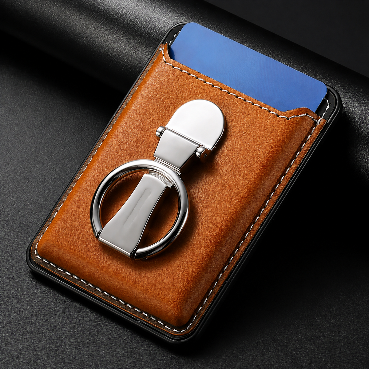 Premium Magnetic Wallet Case MagSafe Card Holder Multiple Card Slots Foldable Ring Holder Kickstand Strong Magnetic Attachment PU Leather Slim iPhone Compatible
