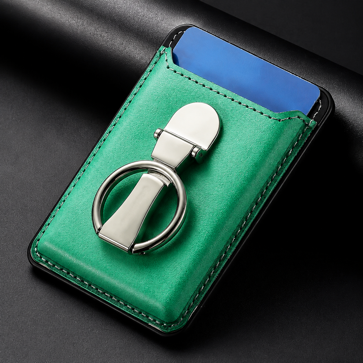 Premium Magnetic Wallet Case MagSafe Card Holder Multiple Card Slots Foldable Ring Holder Kickstand Strong Magnetic Attachment PU Leather Slim iPhone Compatible
