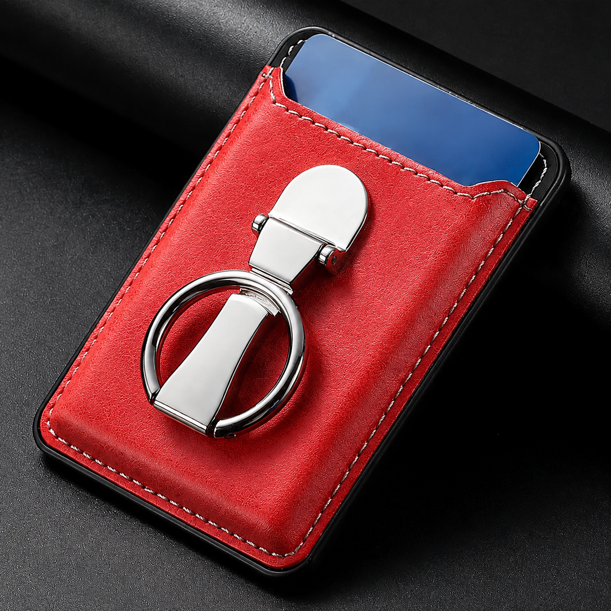 Premium Magnetic Wallet Case MagSafe Card Holder Multiple Card Slots Foldable Ring Holder Kickstand Strong Magnetic Attachment PU Leather Slim iPhone Compatible