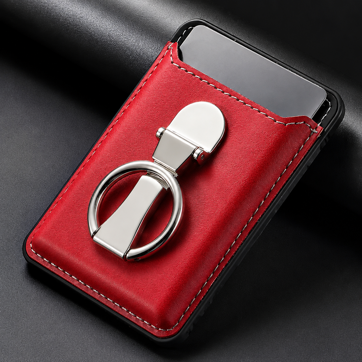Premium Magnetic Wallet Case MagSafe Card Holder Multiple Card Slots Foldable Ring Holder Kickstand Strong Magnetic Attachment PU Leather Slim iPhone Compatible